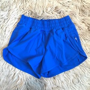 Lululemon electric blue running shorts